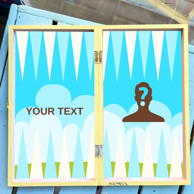 רקע נוף לבחירתך עם סמל/דמות פשוטה+משפט