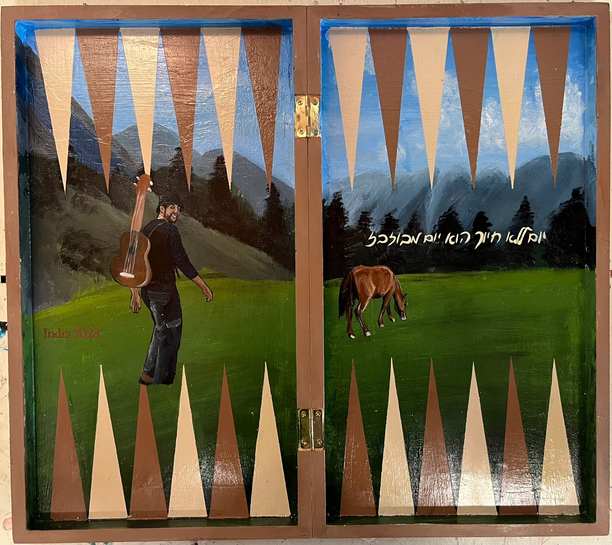 רקע נוף לבחירתך עם סמל/דמות פשוטה+משפט