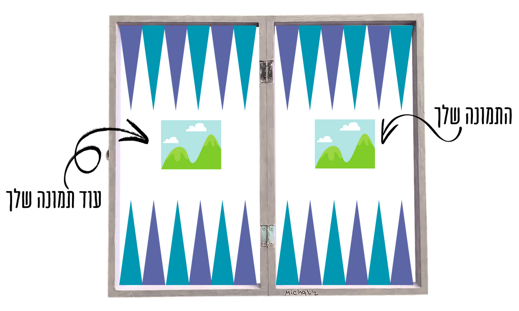 שני סמלים/דמויות פשוטות